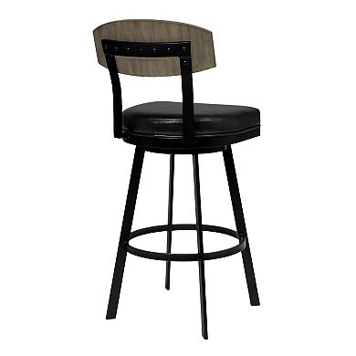 Armen Living Frisco 30-in. Bar-Height Barstool