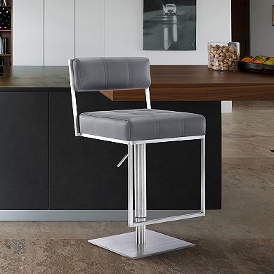 Armen Living Michele Contemporary Swivel Barstool
