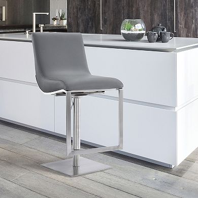 Armen Living Victory Contemporary Swivel Barstool