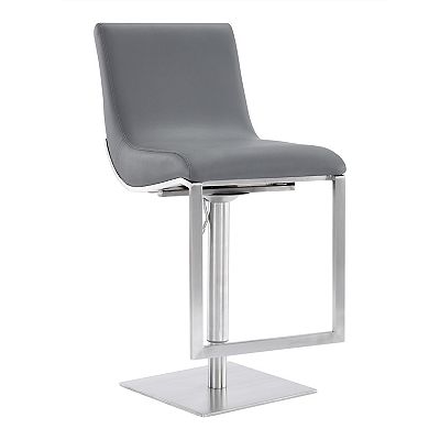 Armen Living Victory Contemporary Swivel Barstool - Main Image