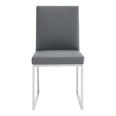Armen Living Trevor 2-Piece Contemporary Dining Chair Set