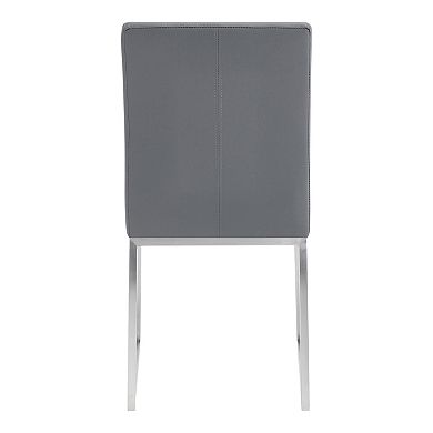 Armen Living Trevor 2-Piece Contemporary Dining Chair Set