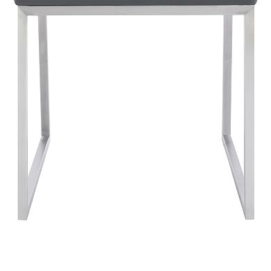 Armen Living Trevor 2-Piece Contemporary Dining Chair Set