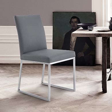 Armen Living Trevor 2-Piece Contemporary Dining Chair Set