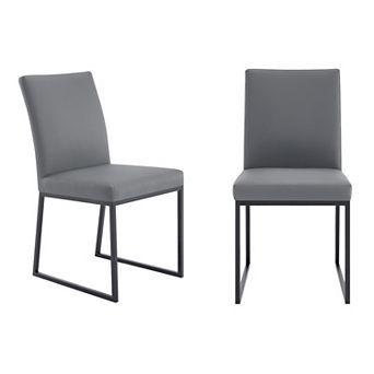 Armen Living Trevor 2 pc Contemporary Dining Chair Set
