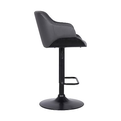 Armen Living Toby Contemporary Adjustable Barstool