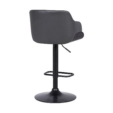 Armen Living Toby Contemporary Adjustable Barstool