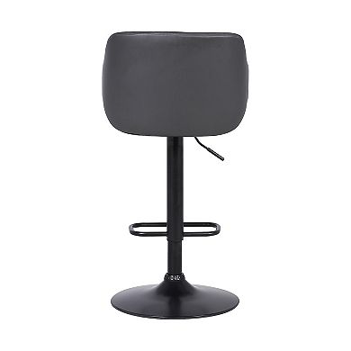 Armen Living Toby Contemporary Adjustable Barstool