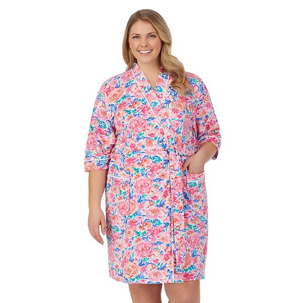 Plus Size Stan Herman Vintage Terry Kimono Wrap Robe
