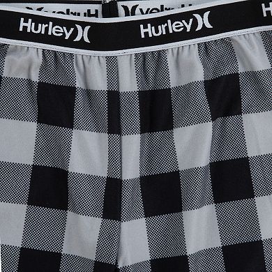Boys 4-14 Hurley Buffalo Plaid Pajama Pants