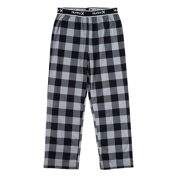 Boys 4-14 Hurley Buffalo Plaid Pajama Pants