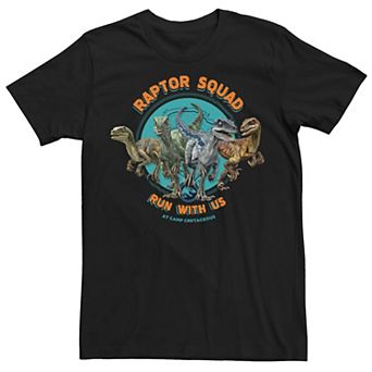 Men's Jurassic World: Camp Cretaceous Raptor Squad Run With Us Tee
