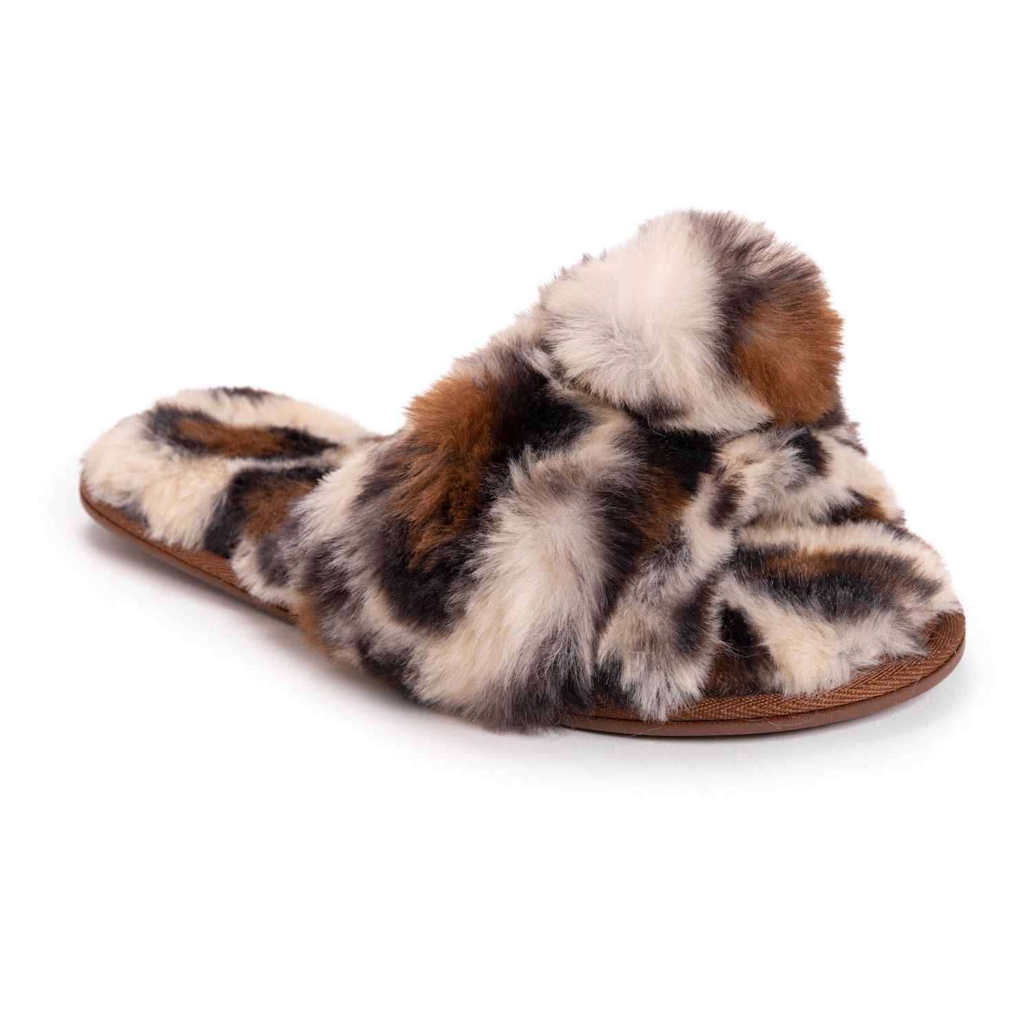 muk luk leopard slippers