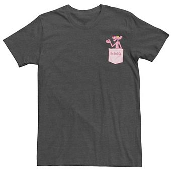 Men's The Pink Panther One Cool Cat Faux Pocket Tee