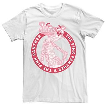 Men's The Pink Panther Text Fill Portrait Tee