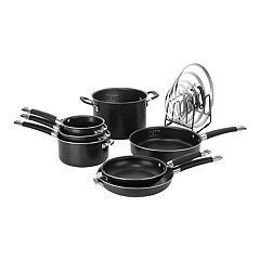 Emeril Lagasse Forever Pans Pro 8 & 10 Fry Pan Set, Black, One Size, Cookware Frying Pans, Non-Stick, Dishwasher Safe, Fall Decor, Holiday  Gift