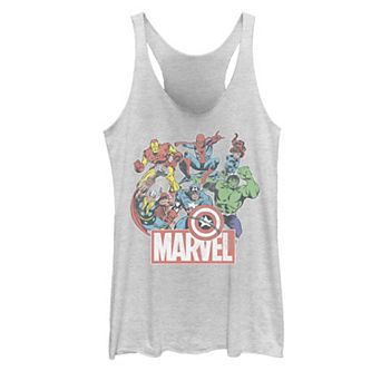 Juniors' Marvel Avengers Team Retro Comic Vintage Tank Top