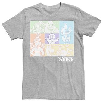 Men's Shrek Group Shot Pastel Box Up Tee