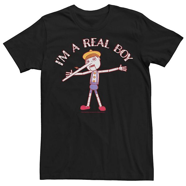 Men S Shrek Pinocchio I M A Real Boy Tee