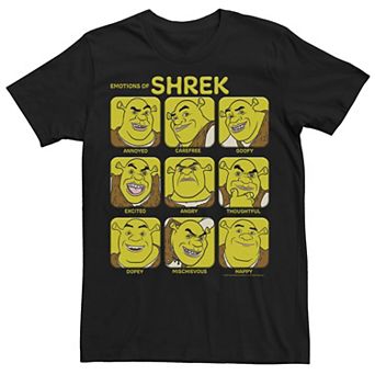 Men's Shrek Emotions Of Shrek Box Up Tee