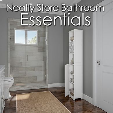 Lavish Home 67-in. Linen Tower Storage Cabinet