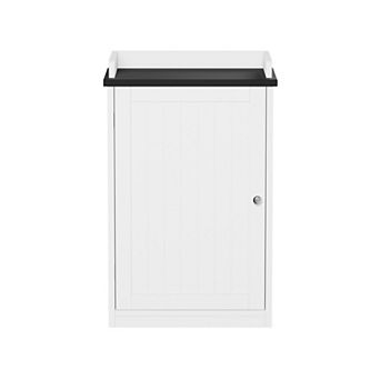 Lavish Home Bathroom Floor Cabinet with Door