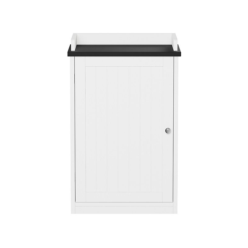 Lavish Home 29-in. Bathroom Floor Cabinet with Door, White