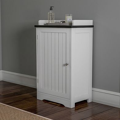 Lavish Home Bathroom Floor Cabinet with Door