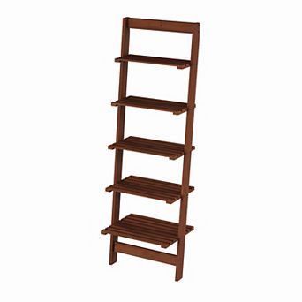 Lavish Home 5 tier Leaning Ladder Bookshelf