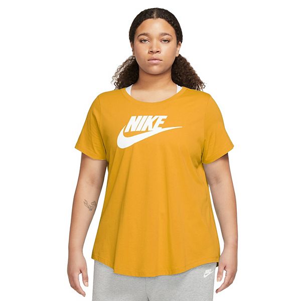 Nike Women's T-Shirt - Yellow - S