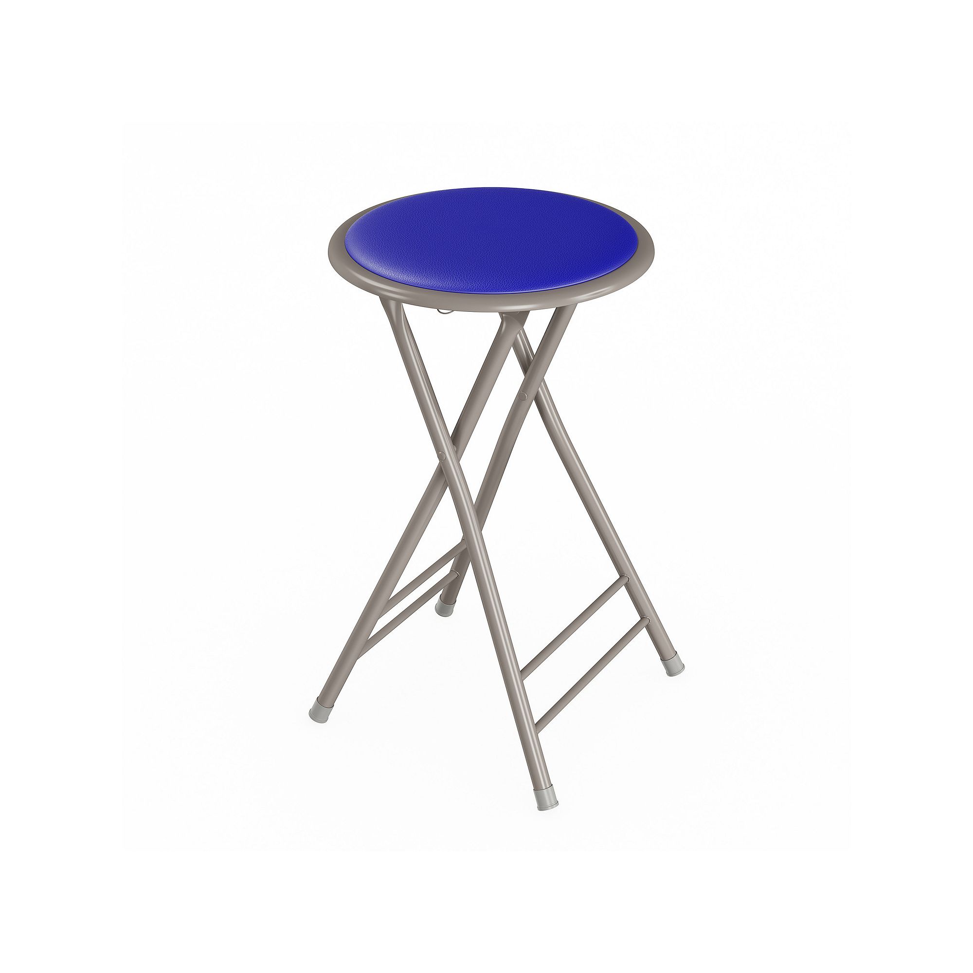 Lavish Home 24-in. Heavy-Duty Folding Stool, Royal