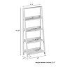 Lavish Home 4-Tier Ladder Bookshelf