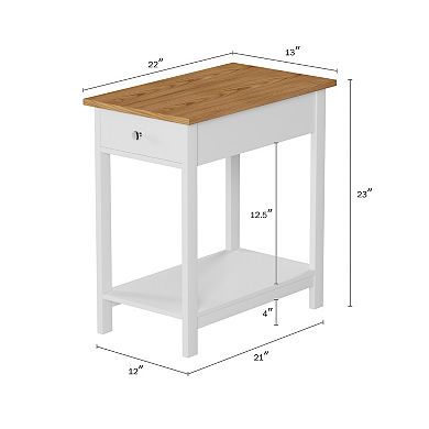 Lavish Home Narrow End Table