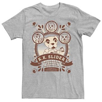 Men's Animal Crossing K.K. Slider At The Roost Poster Tee