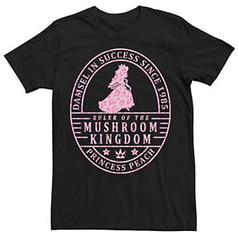 Men's Super Mario Princess Peach Ruler Of The Mushroom Kingdom Tee