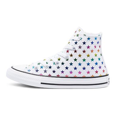 Girls' Converse Chuck Taylor All Star Archive Foil Star Print High-Top Sneakers