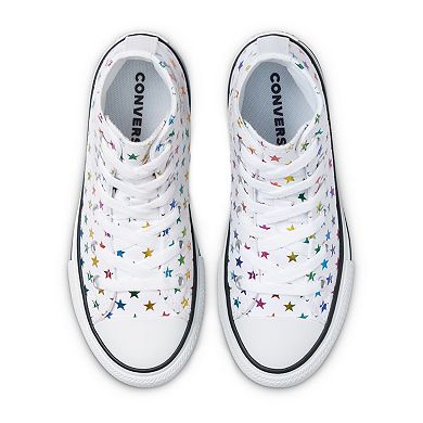 Girls' Converse Chuck Taylor All Star Archive Foil Star Print High-Top Sneakers