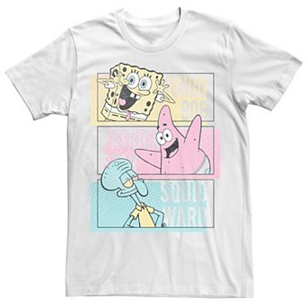 Men's SpongeBob SquarePants Patrick & Squidward Comic Panels Tee