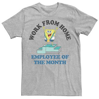 Men's SpongeBob SquarePants Work From Home Employee Of The Month Tee