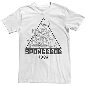 Men's SpongeBob SquarePants 1999 Group Shot Outline Triangle Tee
