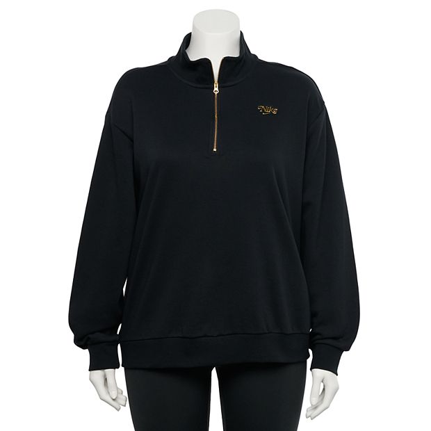 Plus Size Nike Femme 1 4 Zip Pullover