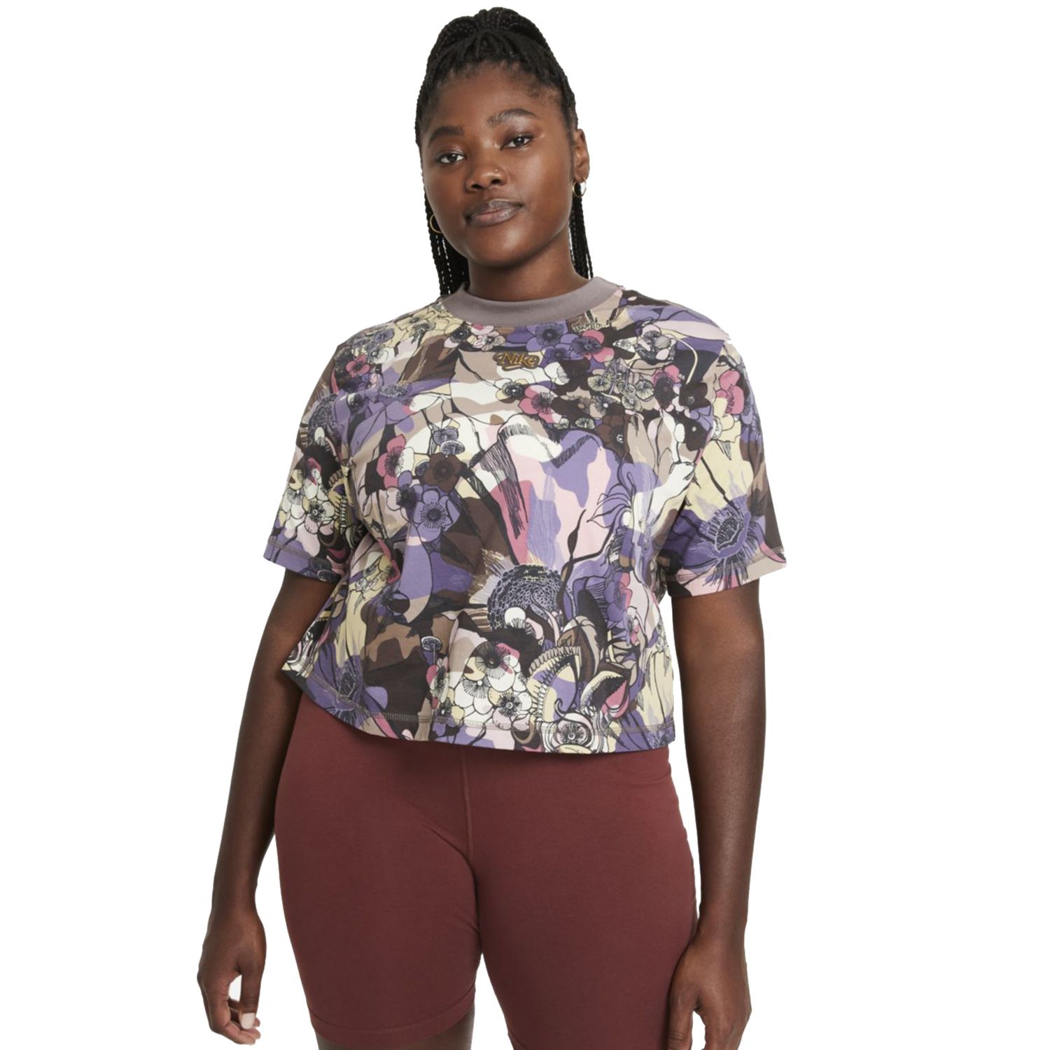 nike plus size crop top