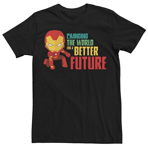 Men s Marvel Earth Day Iron Man Changing The World Tee