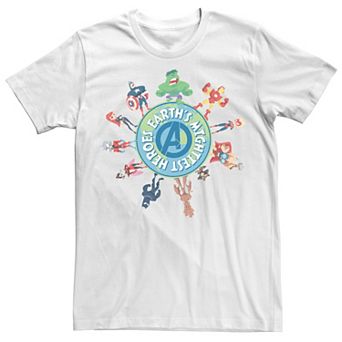 Men's Marvel Earth Day Avengers Earth's Mightiest Heroes Tee