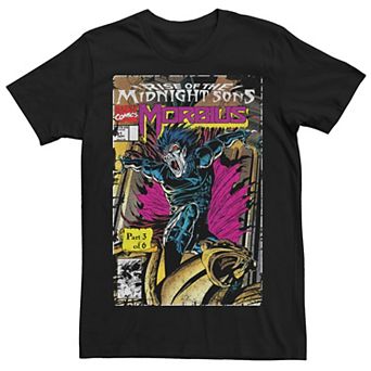 Men's Marvel Morbius Rise Of The Midnight Sons Comic Cover Tee
