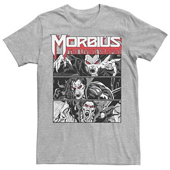 Men's Marvel Morbius The Living Vampire Comic Panels Tee
