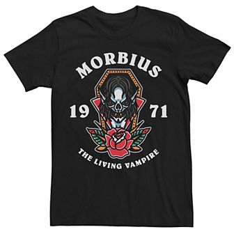 Men's Marvel Morbius The Living Vampire 1971 Tattoo Style Tee