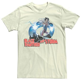 Men's Marvel Black Panther And Storm Action Pose Tee