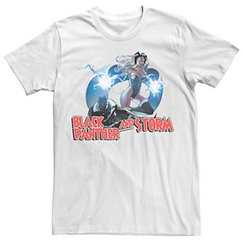 Men's Marvel Black Panther And Storm Action Pose Tee