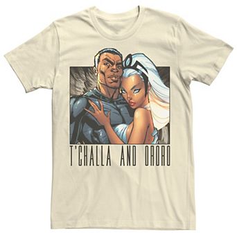 Men's Marvel T'Challa and Ororo Comic Portrait Tee